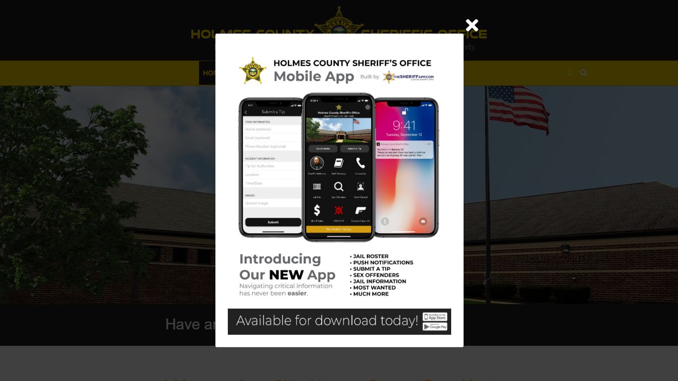 Holmes County Sheriff's Office – Serving & Protecting the Citizens of ...